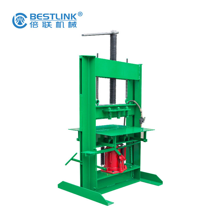 Masonry Stone Curb Block Slice Chop Machine Js20, Block Chop Cutting Machine For Slate Stone Mine Block