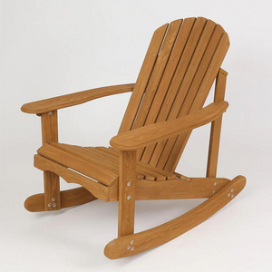 QUAWE Wholesale Antique Backyard Outdoor Patio Wooden Adirondack Rocking Chair