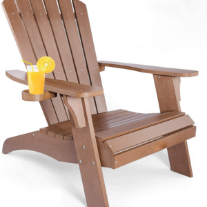 QUAWE Wholesale Outdoor Natural Solid Wood Adirondack Chairs Folding chair Furniture