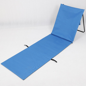 QUAWE hot sale easy folding beach lounge chairs beach mat camping picnic mat with backrest