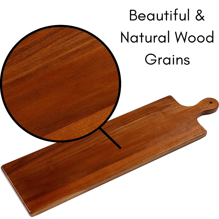 QUAWE Custom Wooden Chopping Boards With Handle Cutting Board Multifunctional Serving Tray Charcuterie Boards