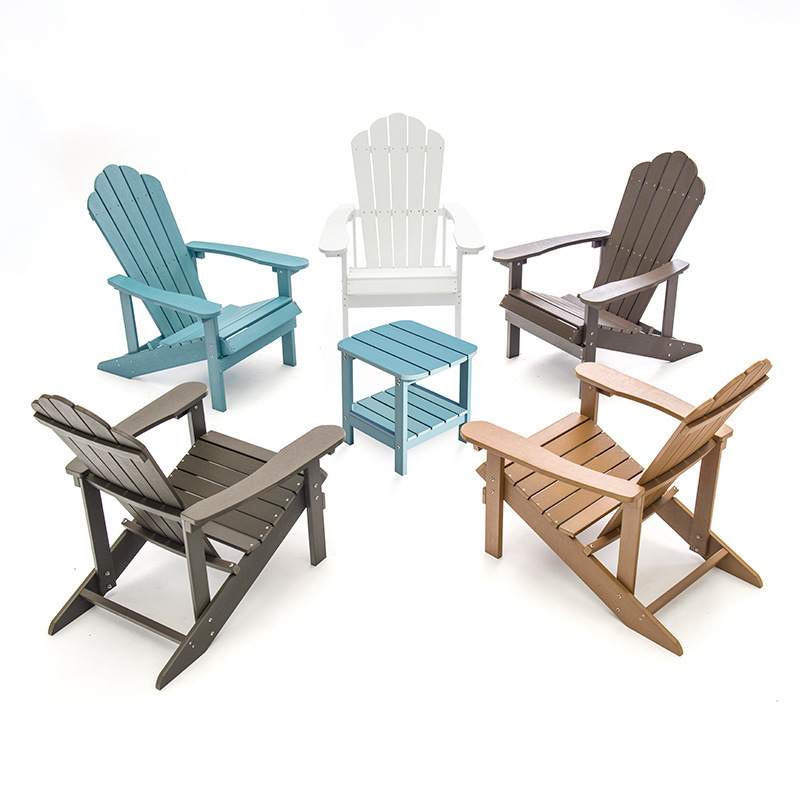 QUAWE Outdoor Furniture HDPE Lumber Modern Adirondack Upright Chair