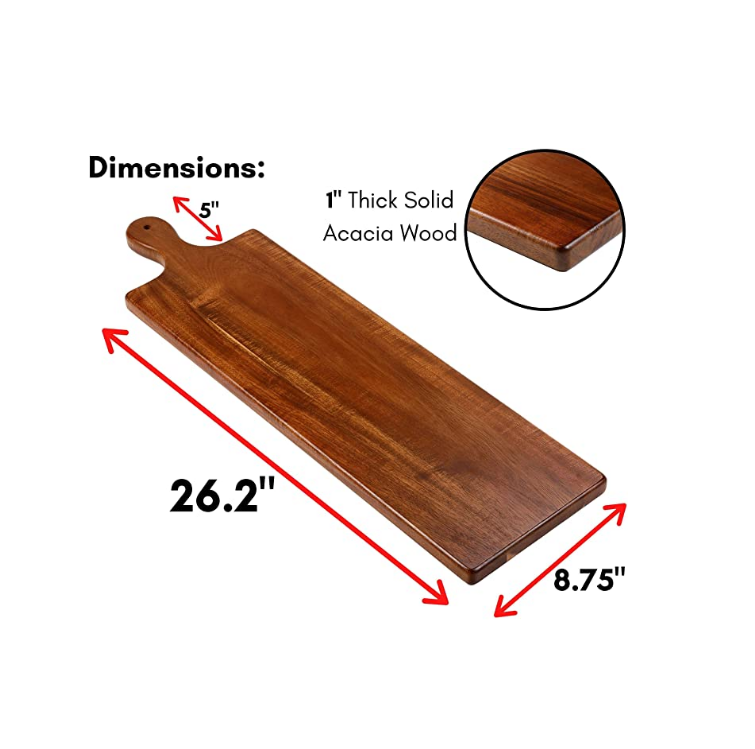 QUAWE Custom Wooden Chopping Boards With Handle Cutting Board Multifunctional Serving Tray Charcuterie Boards