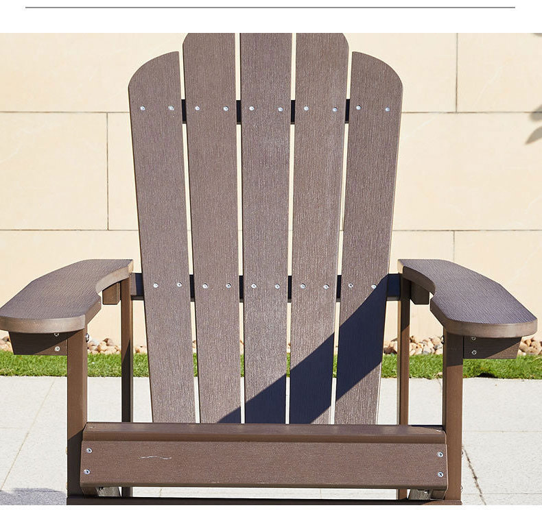 QUAWE Outdoor Furniture HDPE Lumber Modern Adirondack Upright Chair