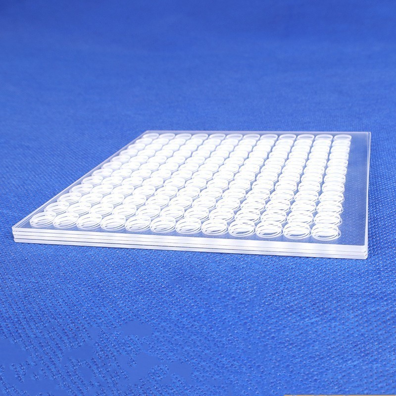 Laser Drilling Cutting Transparent Quartz Glass Plate Clear Glass Quartz Sheet With Hole