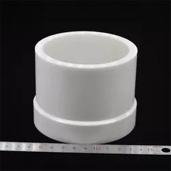 Customized Yttrium Stabilized Zirconia Ceramic Sleeve Bushing Zro2 Ring Tube With Flange