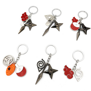 Anime Keychain Narutoes Kakashi Sword Ninja Kunai Metal Pendant Sword Weapon Keychains Toy