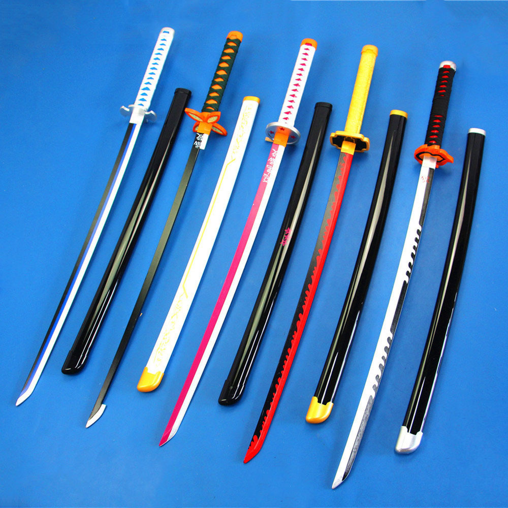 kendo narutos sasuke zoro ichigo tanjiro samurai training knight toy wooden bokken katana anime demon slayer cosplay sword