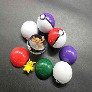 Wholesale Capsule Toys 5 cm Plastic Pikachu Poke mon Ball Cartoon Pokemoned Figure Toy Inside For Vending Machine