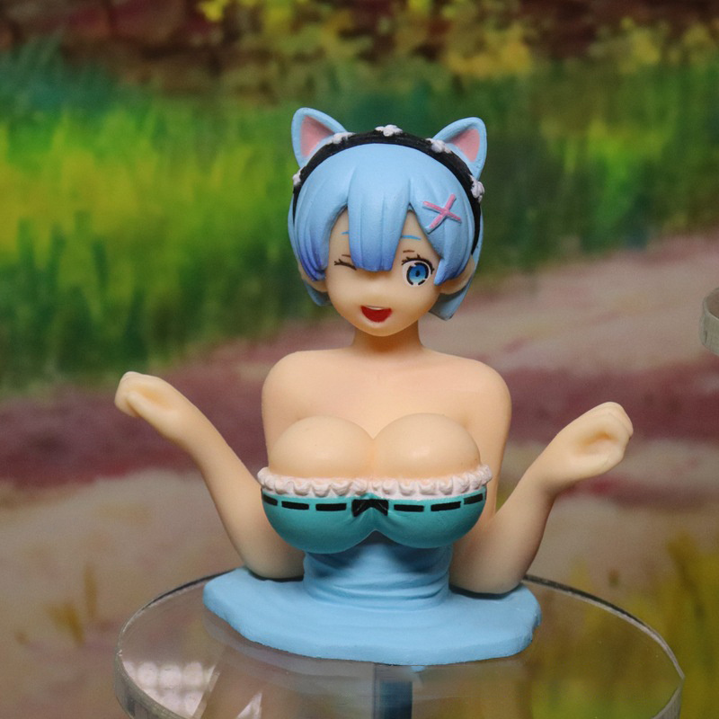 Anime Sexy Girl Figure Kanako Chest Shaking Ornaments Kanako Kawaii Anime Statue For Car Sexy Doll Figurine Decoration Doll