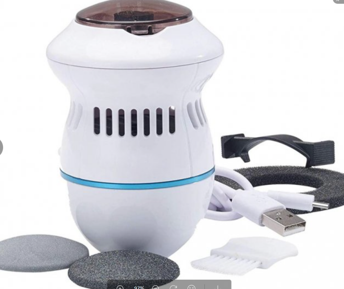 BIN Electric Foot Grinder Rechargeable Foot File Hard Dead Skin Removal Pedicure Tools Electronic Electric Foot Callus Removers