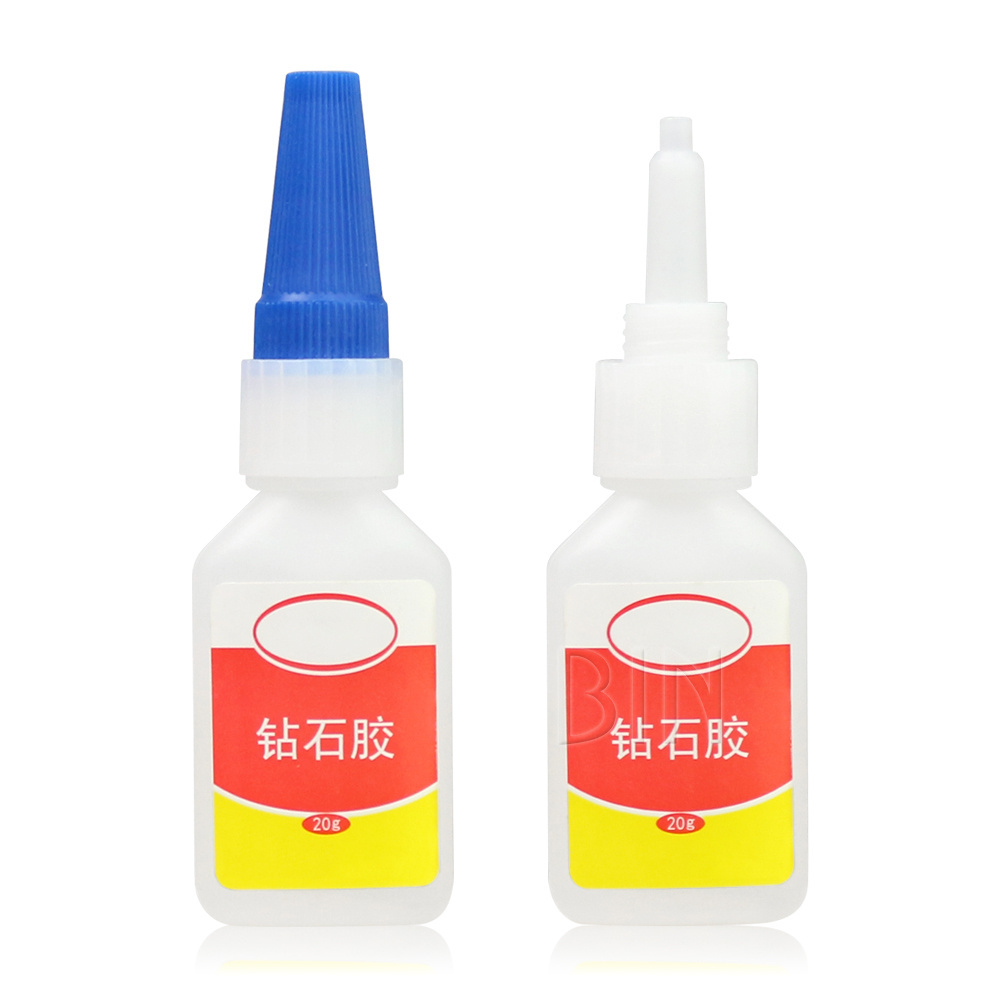 BIN Factory direct sale Wholesale 20g custom manicure glue with brush on finger nail glue for nail salon