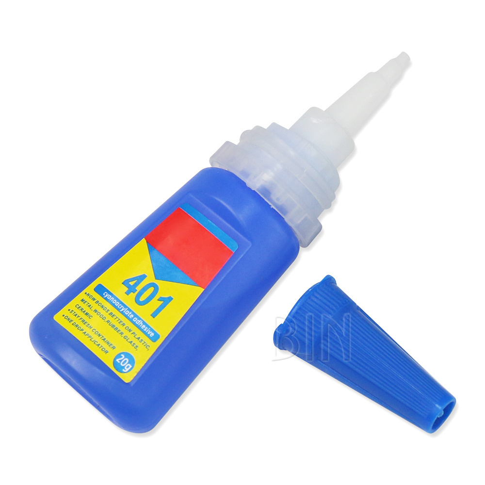 china factory good sell 401 super fast glue good quality nail gel glue 20g brush on nail glue