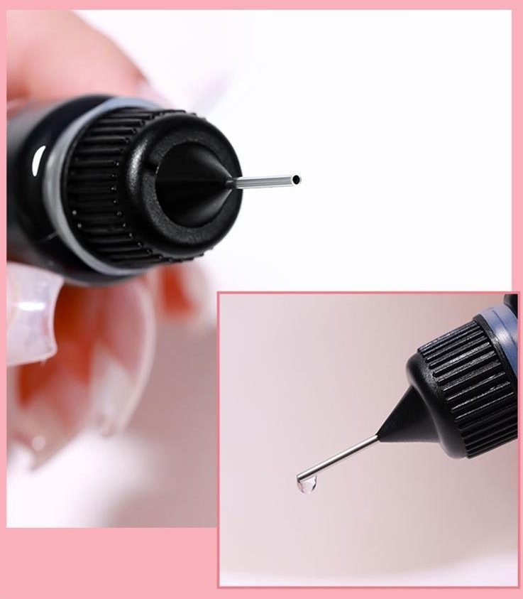 10ml Nail Art Edge Sticky Sealing Glue Rhinestone Glue Gel Fast Drying No-Wash Seam Filling Glue Manicure Tool