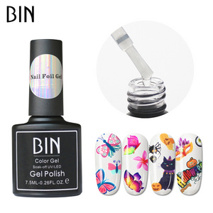 BIN Eco-Friendly Non Toxic 7.5ML Nail Art Foil Glue With MSDS