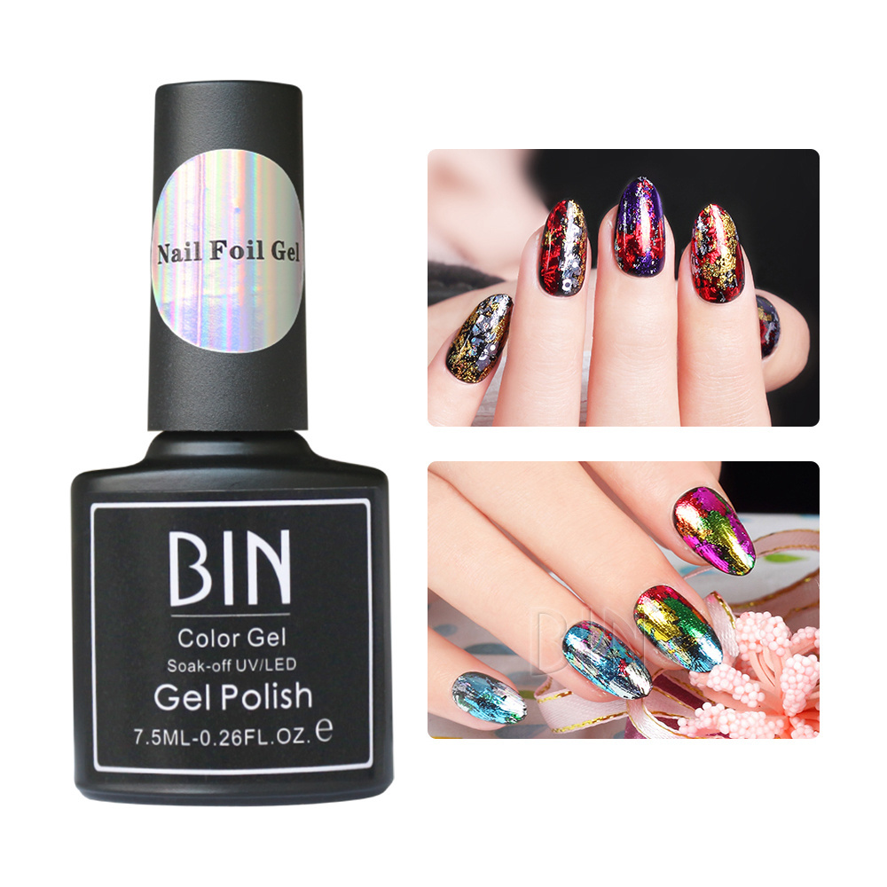 BIN Eco-Friendly Non Toxic 7.5ML Nail Art Foil Glue With MSDS