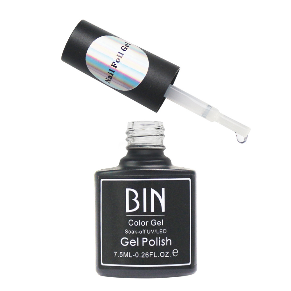 BIN Eco-Friendly Non Toxic 7.5ML Nail Art Foil Glue With MSDS