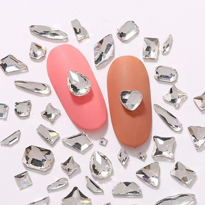 BIN Wholesale special shape Glass Flat Back Stone K9 Fancy Craft Crystal Nail Rhinestone For Nail Art Decoration Jewelry