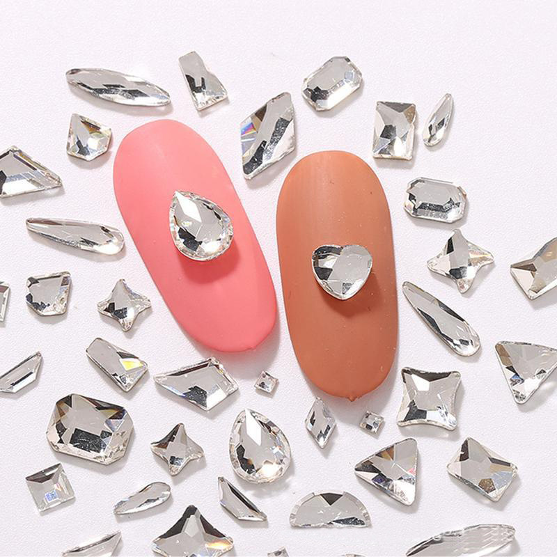 BIN Wholesale special shape Glass Flat Back Stone K9 Fancy Craft Crystal Nail Rhinestone For Nail Art Decoration Jewelry