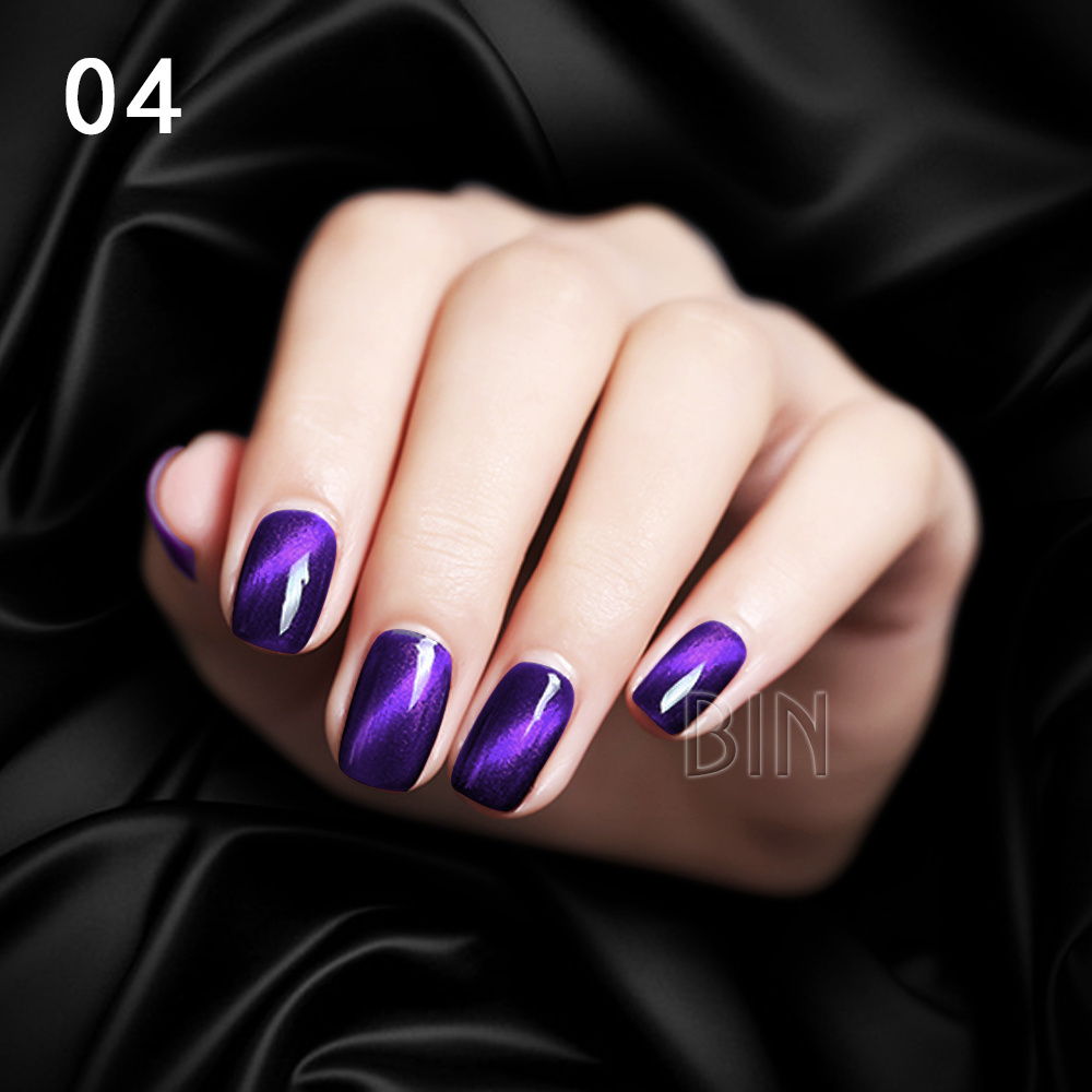 BIN 2022 soak off UV nail 3D cat eye gel polish