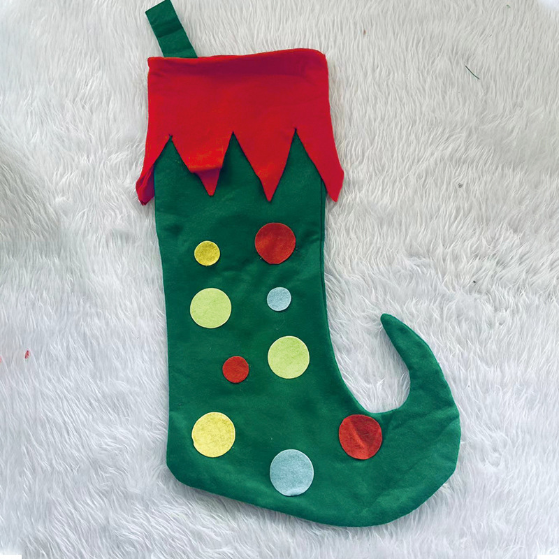 Christmas Decoration Supplies Candy Gift Bag Large Elf Socks Christmas Tree Ornaments Christmas Stocking