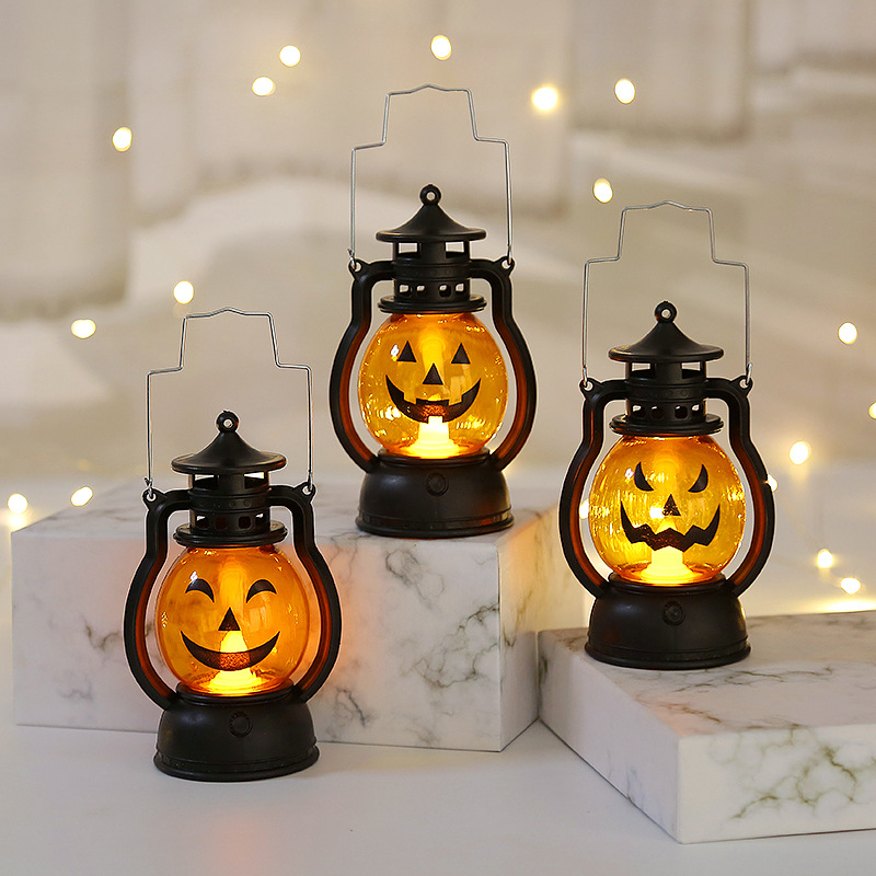 2023 Halloween Thanksgiving Decor Pumpkin Light Dracula LED Pumpkin Lantern Halloween Decoration