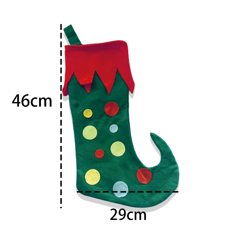 Christmas Decoration Supplies Candy Gift Bag Large Elf Socks Christmas Tree Ornaments Christmas Stocking