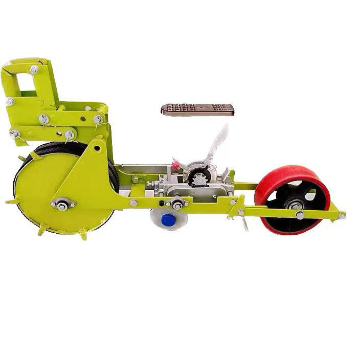 manual hand push bean seeder  mini tractor drive  vegetable seed planter  red bean seeder machine