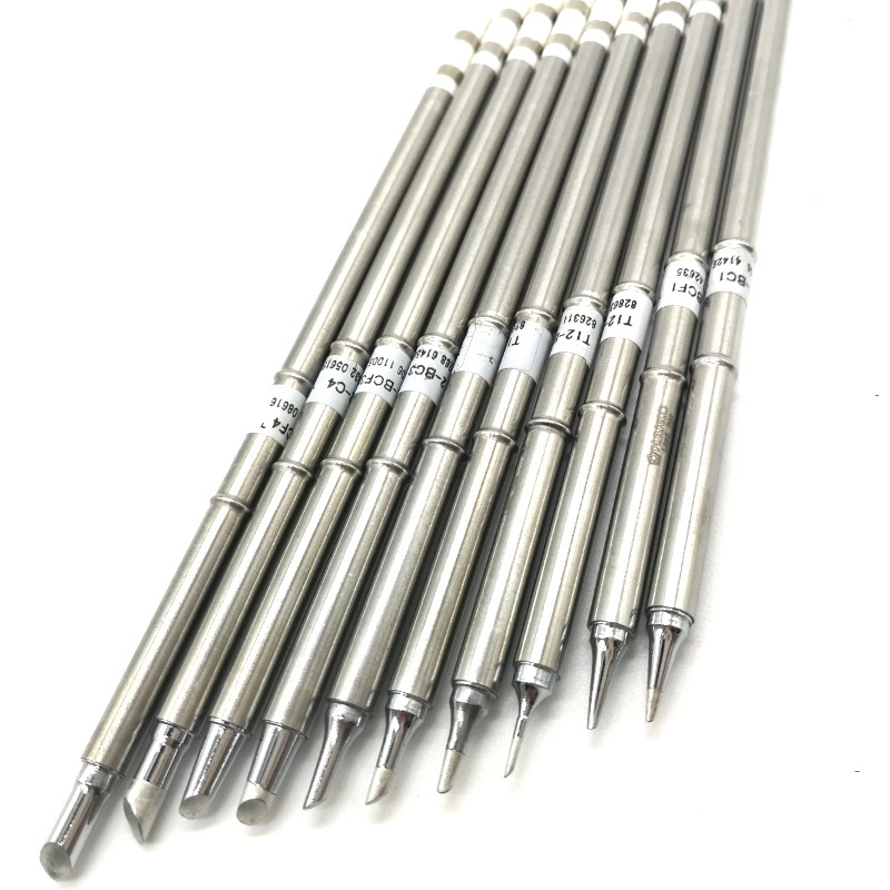 SHAPE C series T12-CF4 T12-C4 BCF3 BC3 T12-BCF2 BC2 T12-BC1.5 C1 BCF1 BC1 Solder Iron Tips for Soldering FX951 952 956