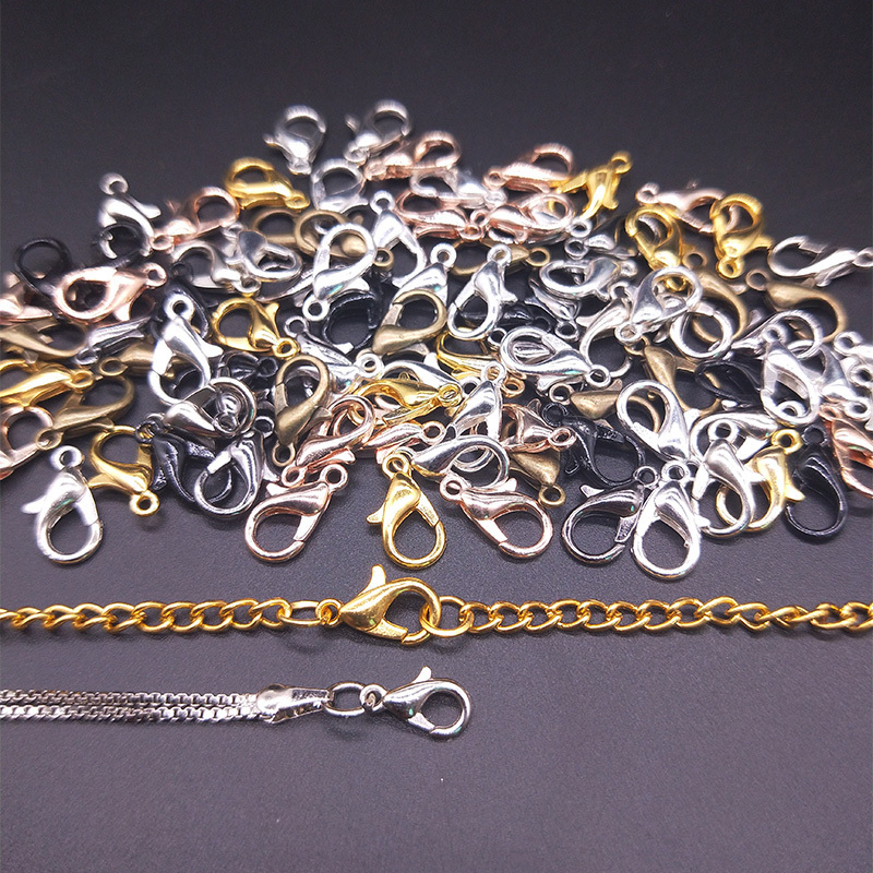 Queena 1000pcs/bag Bulk Buy Jewelry Clasps Lobster Claw For Necklace And Bracelet Making