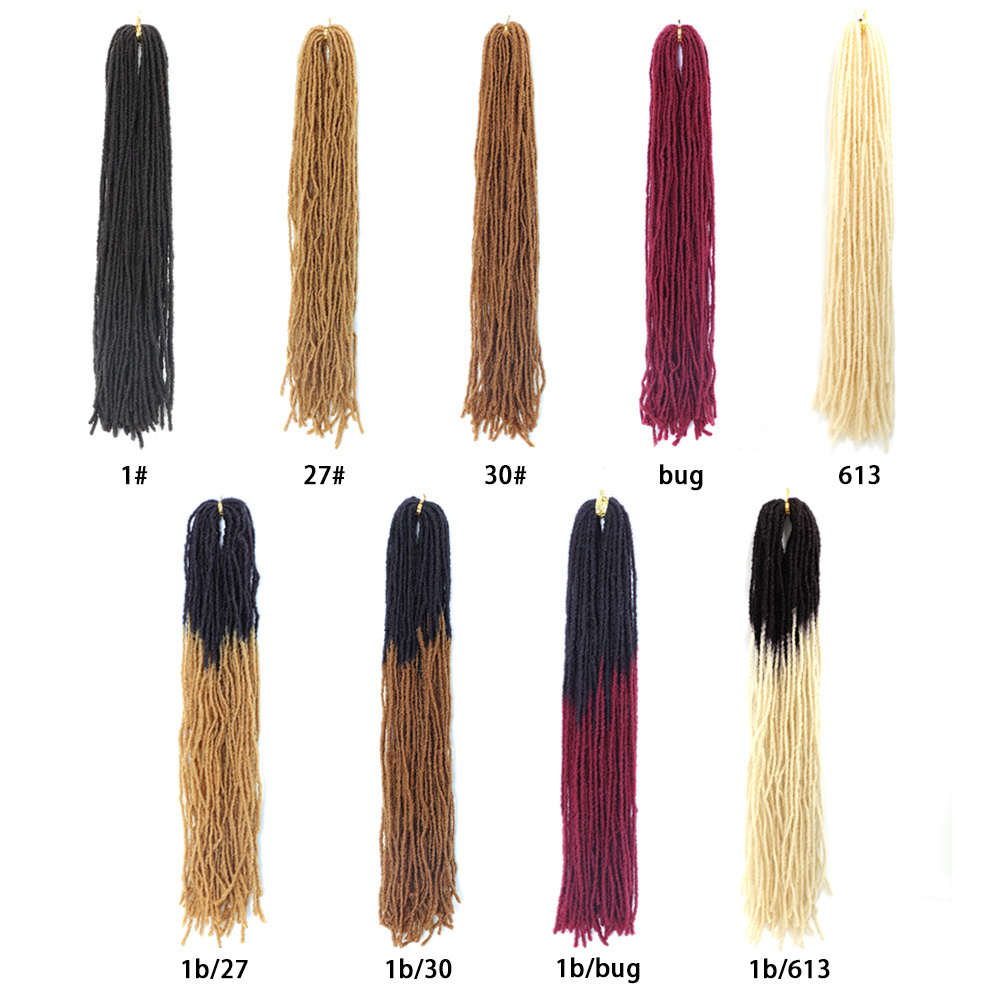 18 Inch Sister Locks Hair Extensions Color Dreadlocks Synthetic Hair for Women Crochet Hair