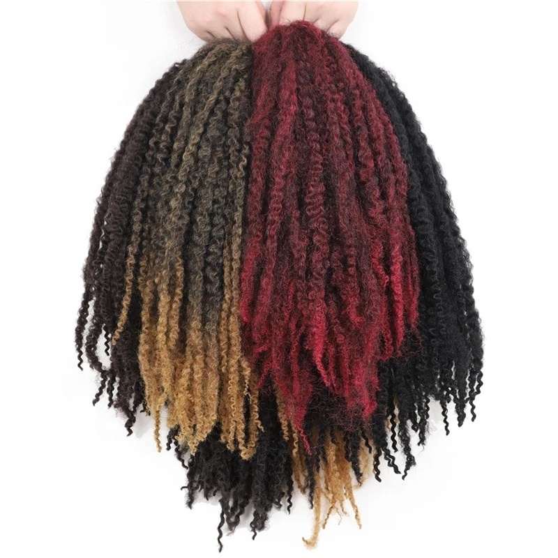 Afro Kinky Twist Braids Hair Marley Braids Hair Extensions Synthetic Twist Crochet Hair For African Women