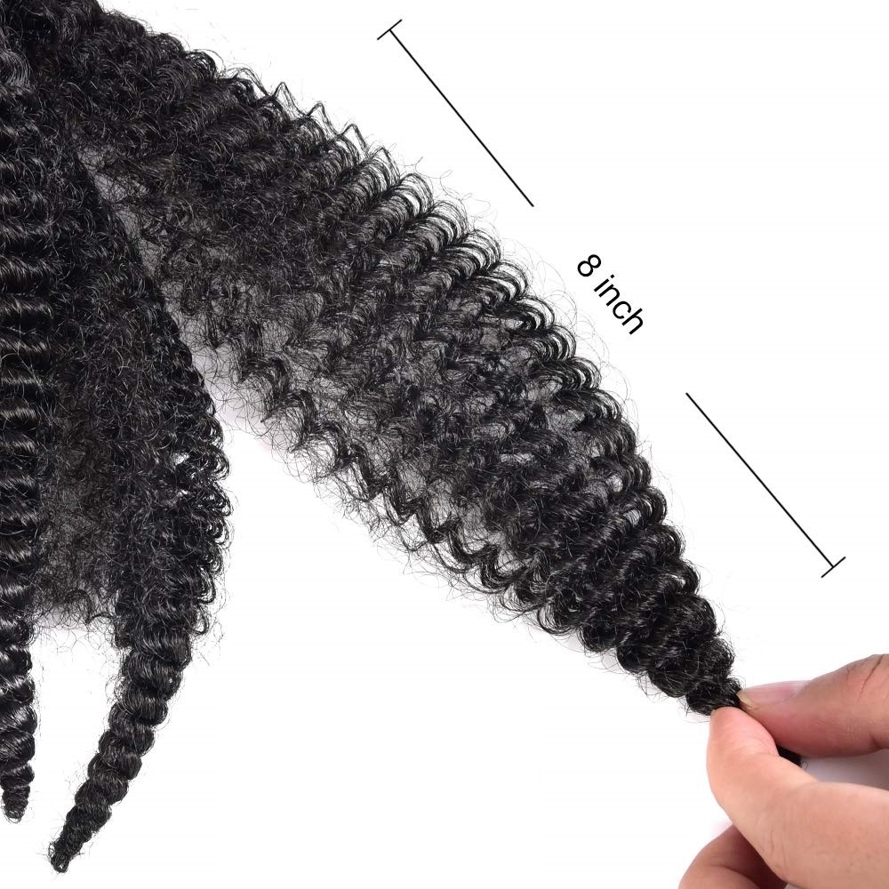 8'' Crochet Marley Braids Black Hair Soft Afro Twist Synthetic Braiding Hair Extensions High Temperature Fiber For Woman