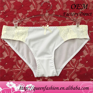 New fashion little girls preteen underwear charming ladies with underwear simple white panties