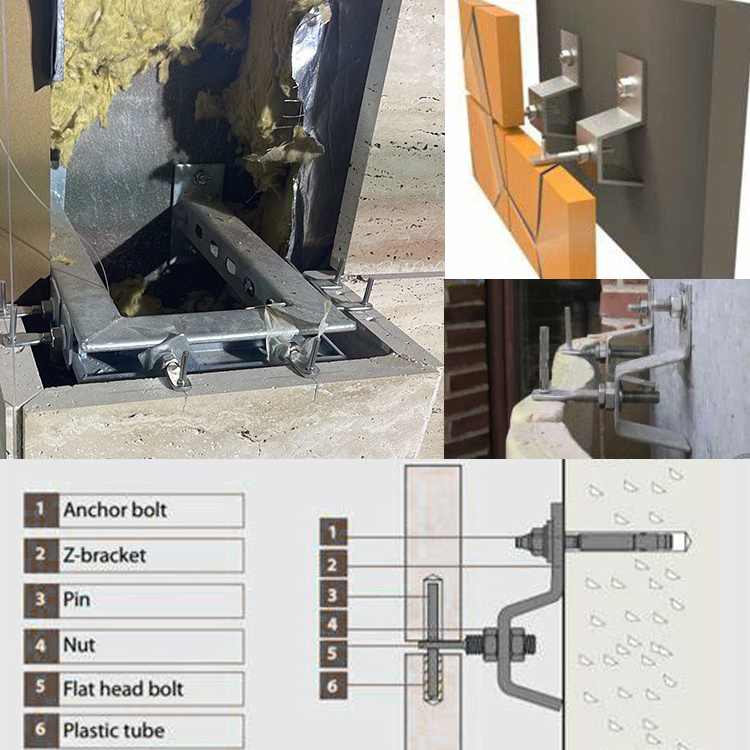 marble fixing system stainless steel z angle bracket