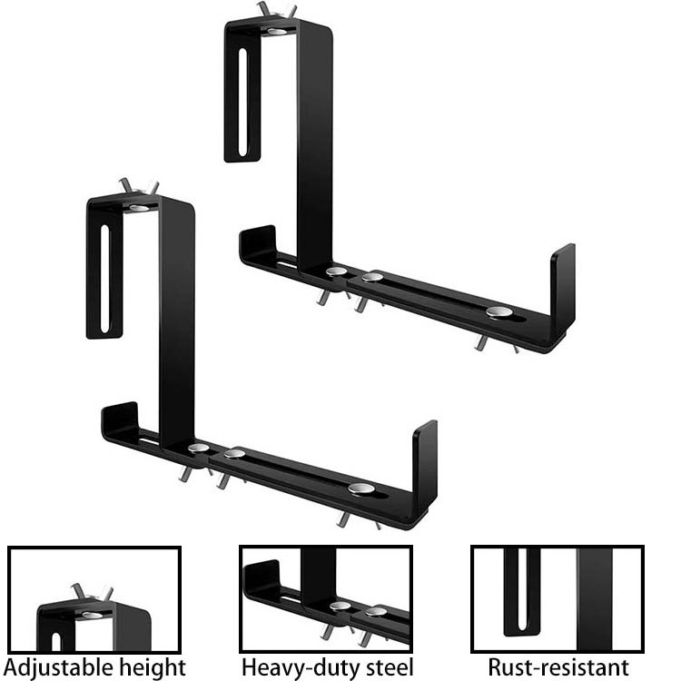 Adjustable Flower Box Brackets for Patio Garden Fence Pergola Balcony