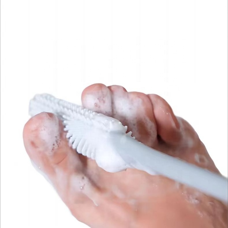 Wholesale Convenient Clean and Hygienic Long Handle Clean Dirt Between Toes Foot Care Tool Foot Clean Brush