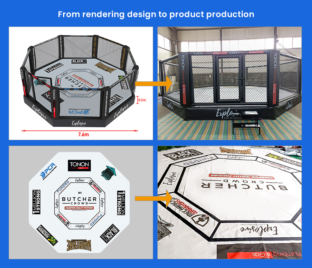 MMA ONEMAX UFC Boxing Mma Cage Price Competition 25Ft Mma Cage Octagon