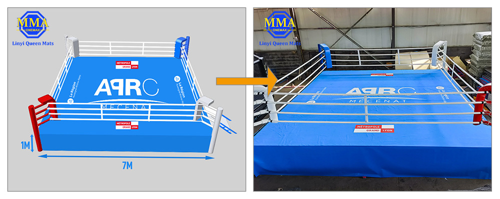 MMA ONEMAX Sparring Kickboxing Ring 5m*5m Floor Type Boxing Ring International Standard