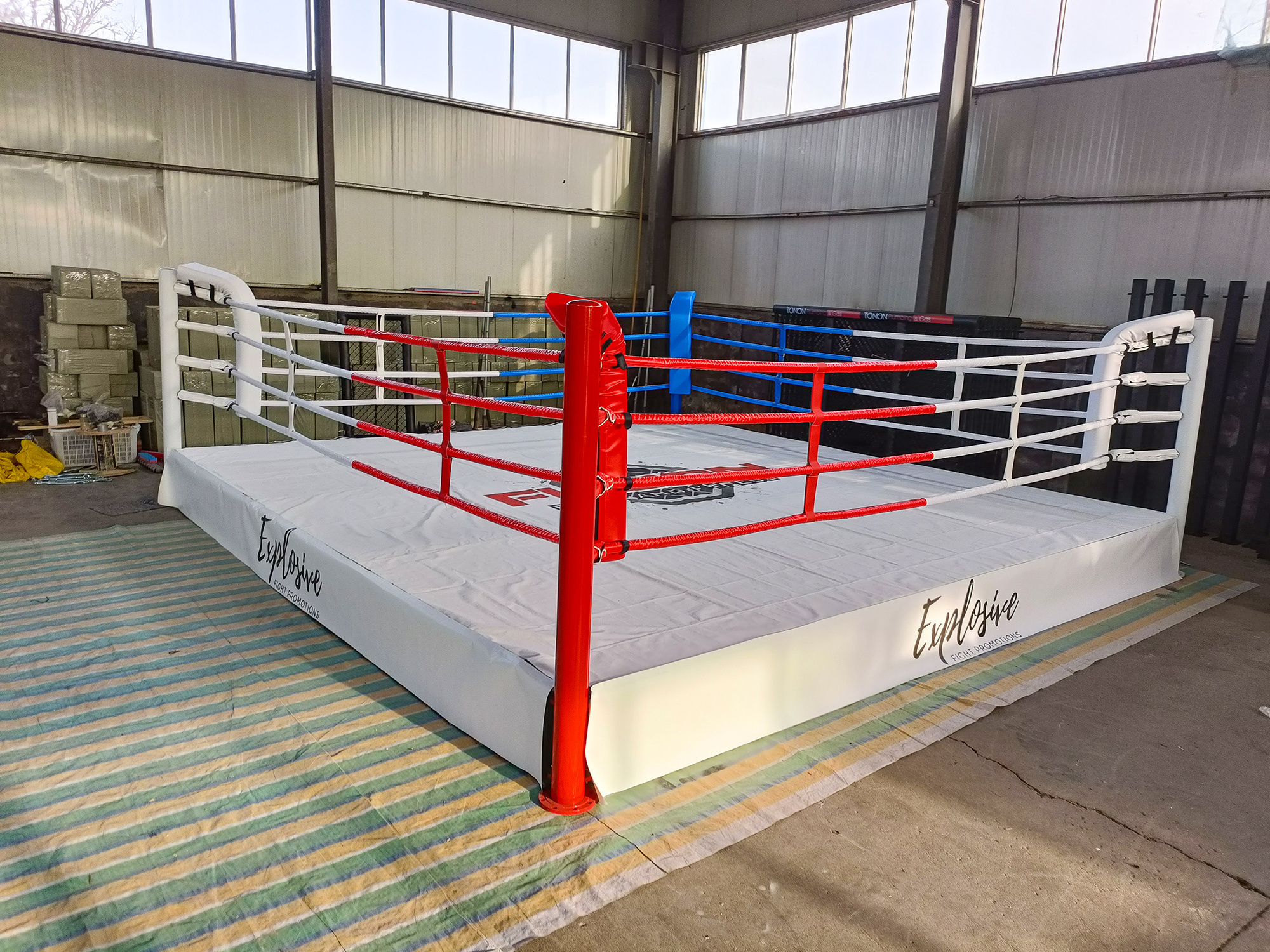 MMA ONEMAX free standing professional wrestling ring for gym floor boxing ring used