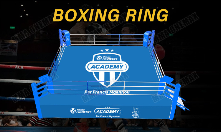 MMA ONEMAX WBC WBO IBF Championship Boxing Ring Logo Custom Easy To Assemble Sturdy GYM Wrestling Ring Kickboxing Ring MMA Cage