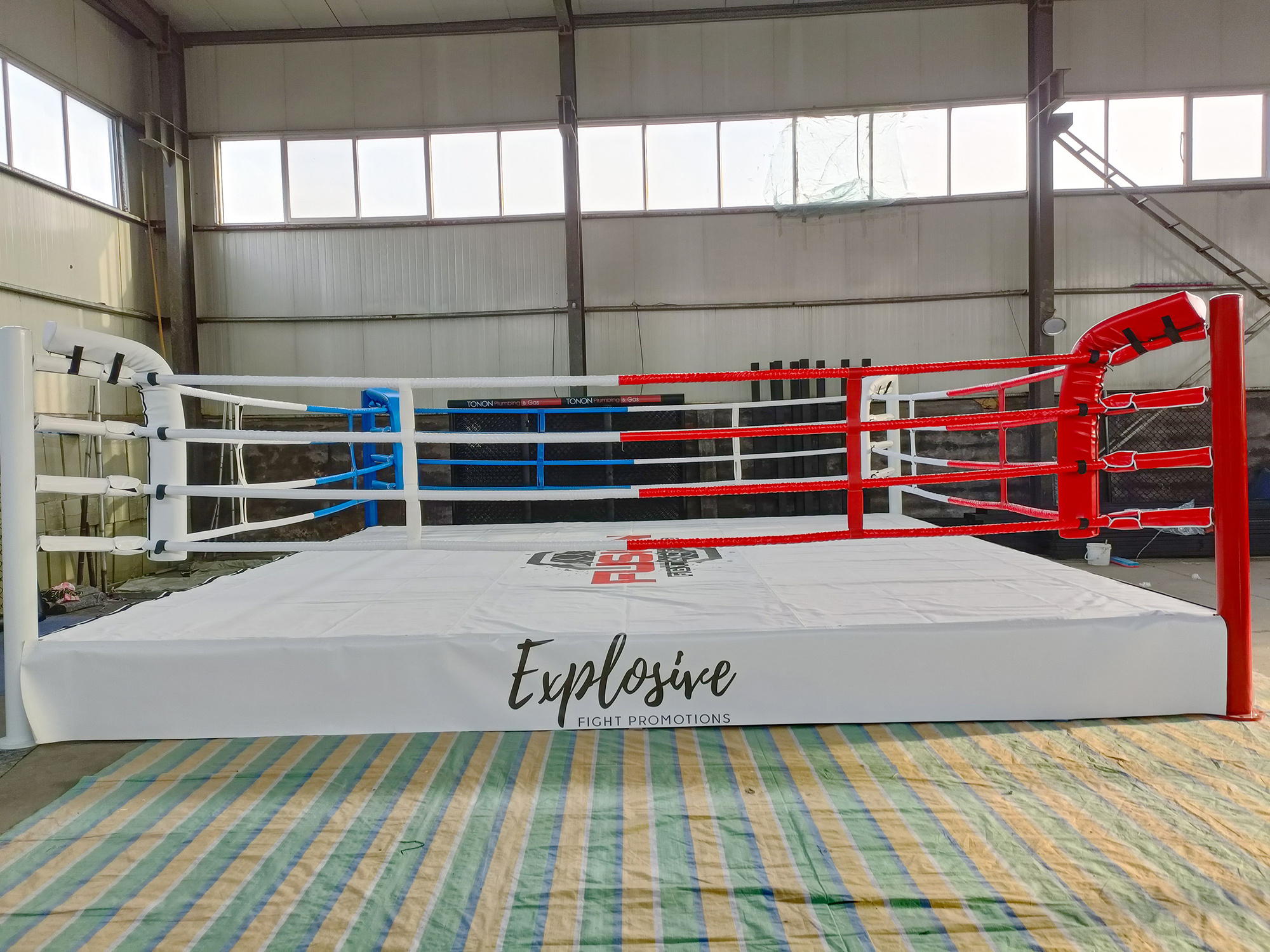 MMA ONEMAX free standing professional wrestling ring for gym floor boxing ring used