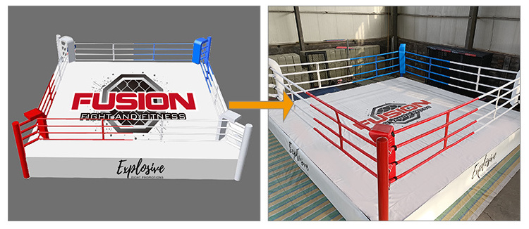 MMA ONEMAX free standing professional wrestling ring for gym floor boxing ring used