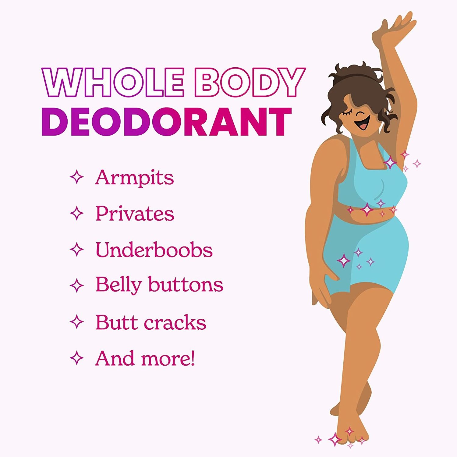 Whole Body Deodorant - 72 Hour Odor Control Solid Deodorant Stick , Safe For Sensitive Skin -648052