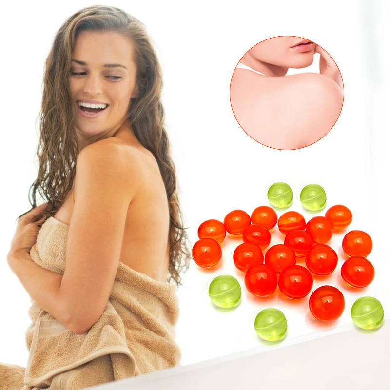 Wholesale Private Label Spa Body Care Moisturizing Fragrance Rose Bath Oil Capsule Pearls Bulk Bath Beads -338108