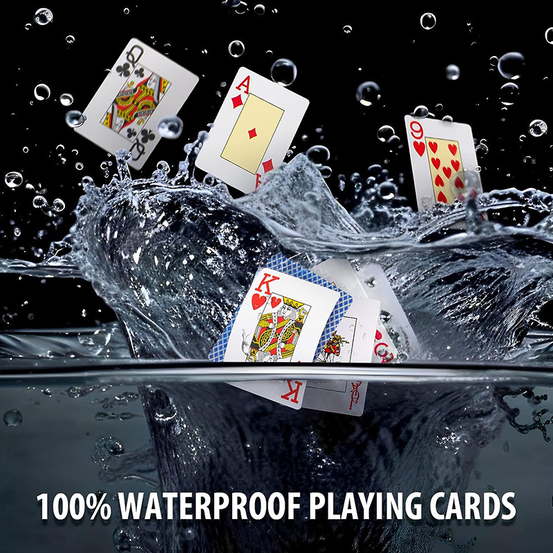 Add your logo unbreakable pvc plastic material waterproof 100% pvc playing cards kuwait plastic playing cards