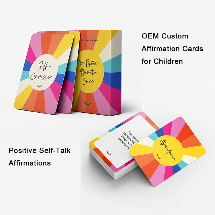 card games affirmation cards for children card game custom printing custom game cardrs