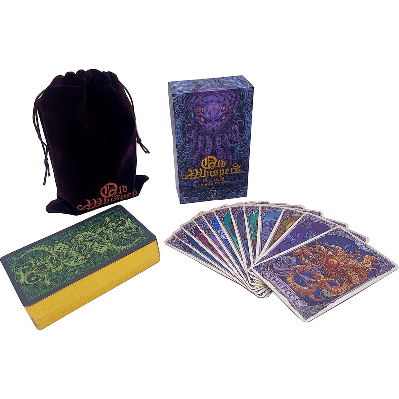 OEM your design Magic tarot cards Purple Divination Playing Cards colourfully Fantasy Tarot Cards