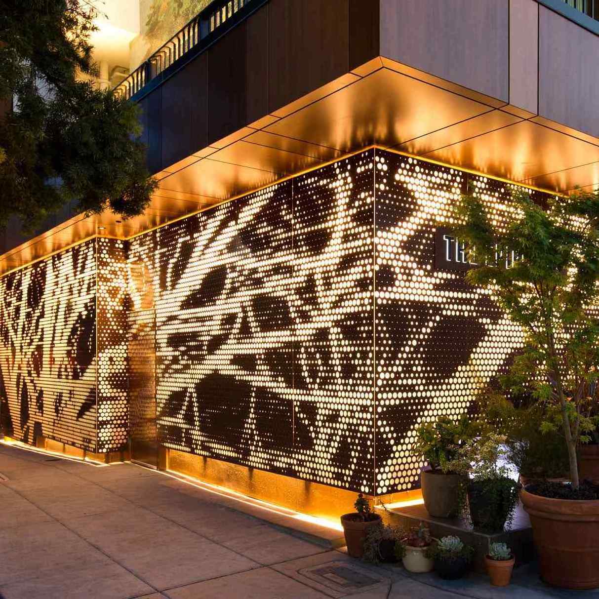 Laser Cut Decorative Metal Screens Aluminum Screen Partition Wall