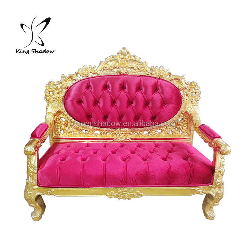 Hot sale Comfortable Queen throne sofa royal luxury chair for groom and bride for wedding and beauty salon furniture